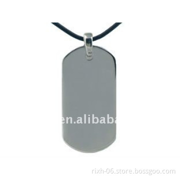 custom titanium dog logo tags jewelry